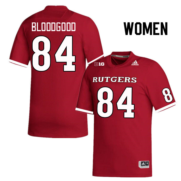 Women #84 Gunnison Bloodgood Rutgers Scarlet Knights College Football Jerseys Stitched Sale-Scarlet